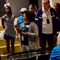 Principal Latisha Williams motivates team