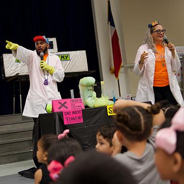 STEAM Day assembly excites students