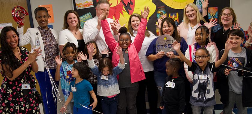 Honoring Willow Springs teacher with April STEEL Award