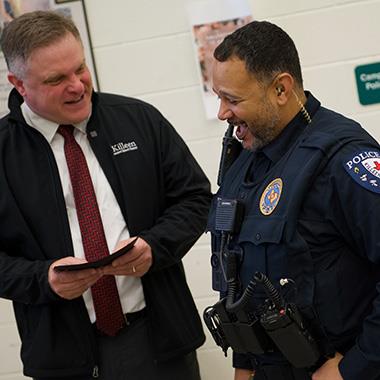 Police officer Dawin Vazquez honored