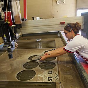 Career Center STEEL Award fabrication