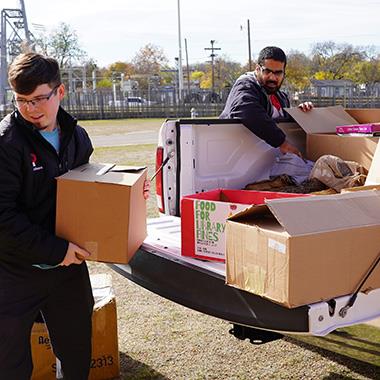 KISD school groups contribute goods
