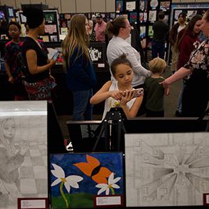 Student art show draws crowd