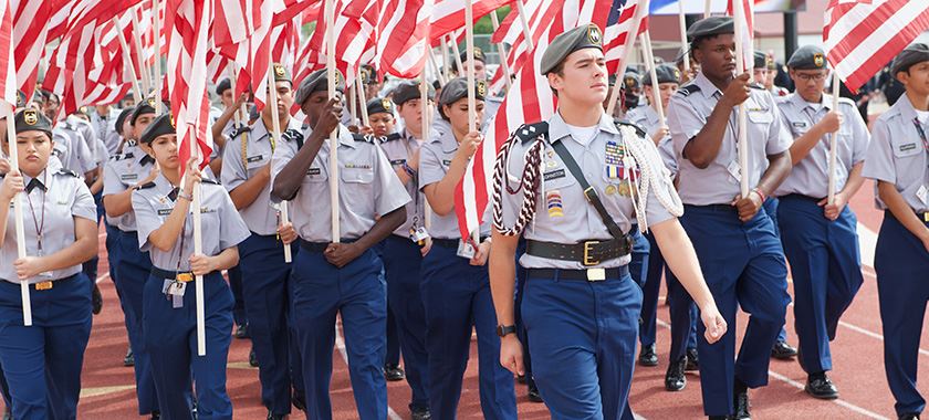 High school JROTC leads annual freedom walk